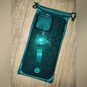 Emerald sparkle Loopy iPhone 16 Pro Max Case